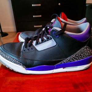 Nike Air Jordan Retro 3 court purple size 14